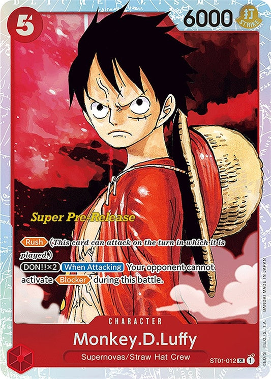 Image for Monkey.D.Luffy (012) (ST01-012) (Super Pre-Release Starter Deck 1: Straw Hat Crew) - One Piece Card Game