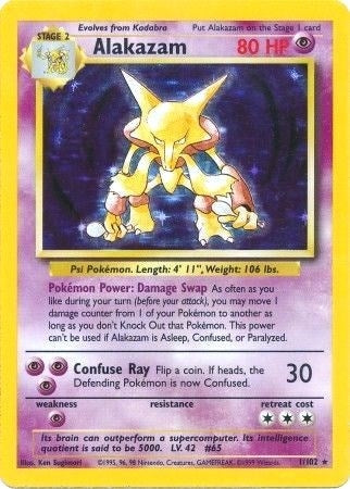 Image for Alakazam (001/102) (Base Set) - Pokemon