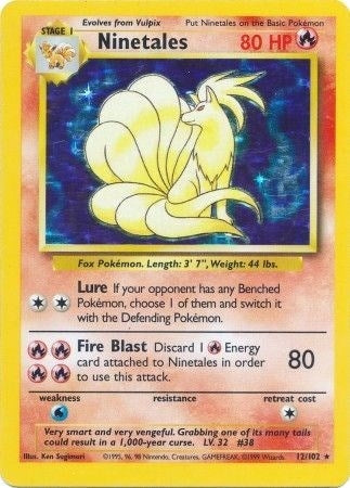 Image for Ninetales (012/102) (Base Set) - Pokemon
