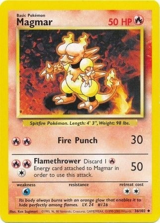 Image for Magmar (036/102) (Base Set) - Pokemon
