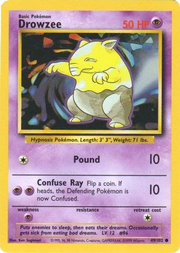 Image for Drowzee (049/102) (Base Set) - Pokemon