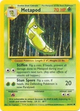 Image for Metapod (054/102) (Base Set) - Pokemon