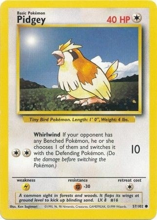 Image for Pidgey (057/102) (Base Set) - Pokemon