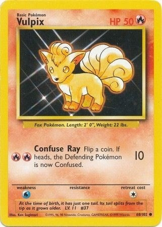 Image for Vulpix (068/102) (Base Set) - Pokemon