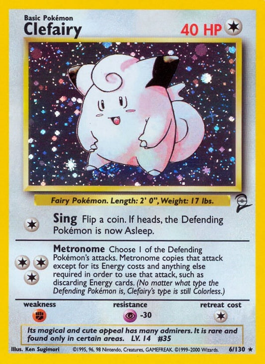 Image for Clefairy (006/130) (Base Set 2) - Pokemon
