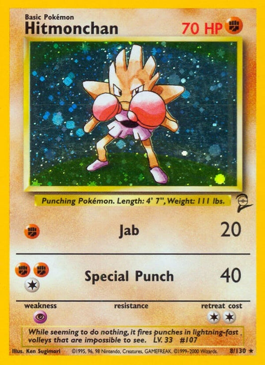 Image for Hitmonchan (008/130) (Base Set 2) - Pokemon