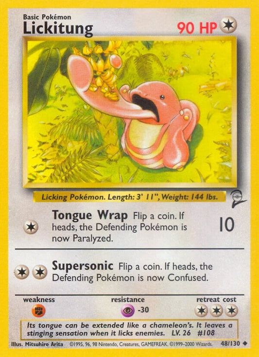Image for Lickitung (048/130) (Base Set 2) - Pokemon
