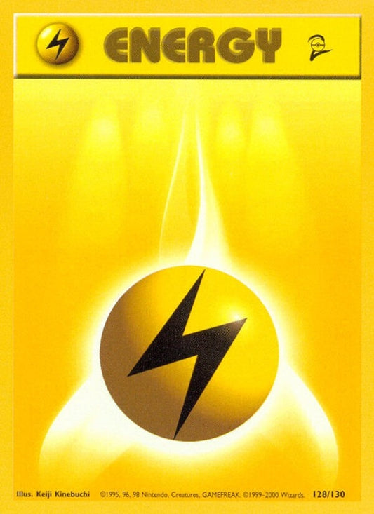 Image for Lightning Energy (128/130) (Base Set 2) - Pokemon