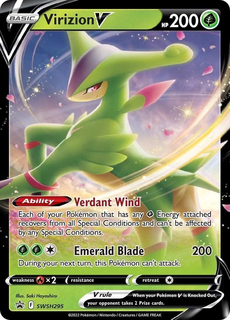 Image for Virizion V - SWSH295 (SWSH295) (SWSH: Sword & Shield Promo Cards) - Pokemon