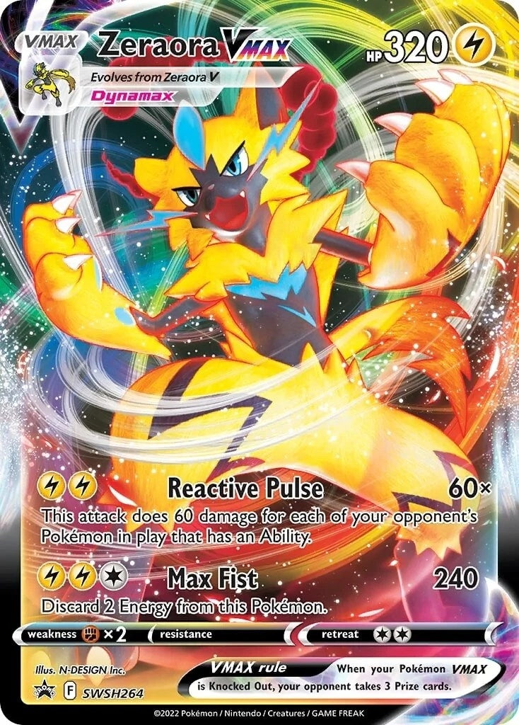 Image for Zeraora VMAX - SWSH264 (SWSH264) (SWSH: Sword & Shield Promo Cards) - Pokemon