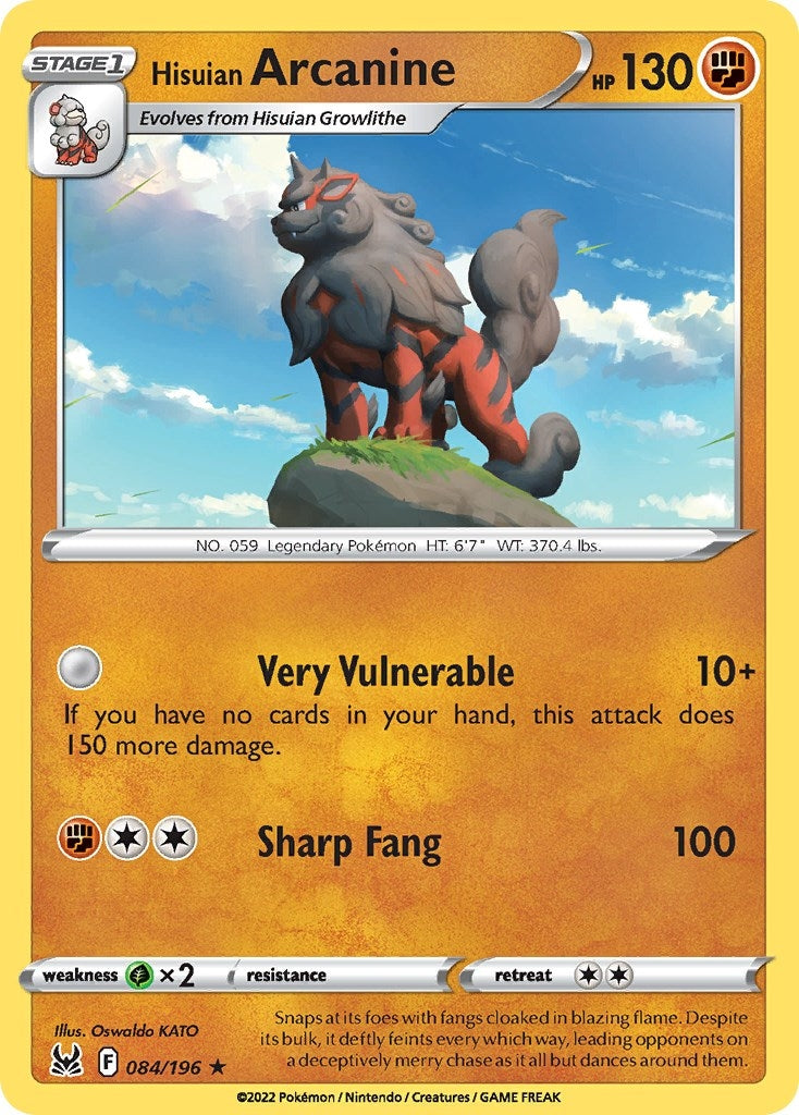Image for Hisuian Arcanine (084/196) (Deck Exclusives) - Pokemon