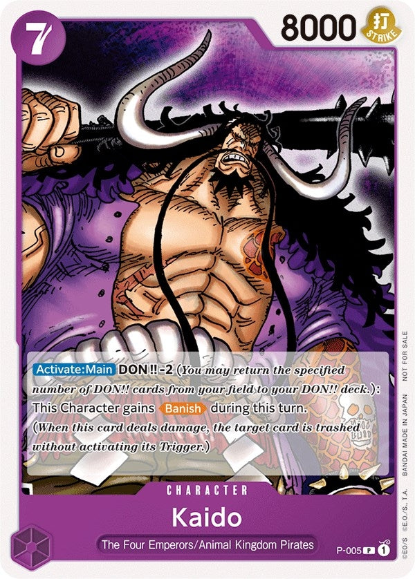Image for Kaido (Promotion Pack 2022) (P-005) (One Piece Promotion Cards) - One Piece Card Game
