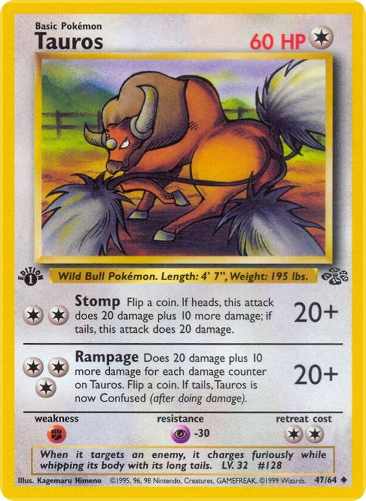 Image for Tauros (47/64) (Jungle) - Pokemon