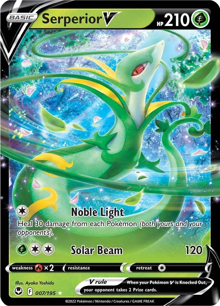 Image for Serperior V (007/195) (SWSH12: Silver Tempest) - Pokemon