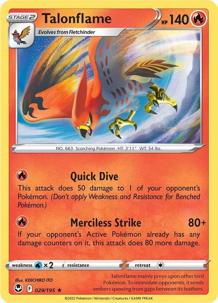Image for Talonflame (029/195) (SWSH12: Silver Tempest) - Pokemon
