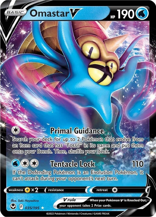 Image for Omastar V (035/195) (SWSH12: Silver Tempest) - Pokemon