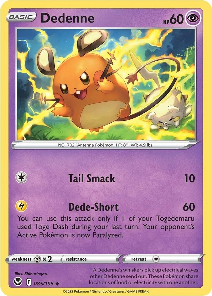 Image for Dedenne (085/195) (SWSH12: Silver Tempest) - Pokemon