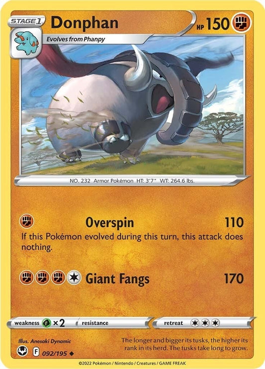Image for Donphan (092/195) (SWSH12: Silver Tempest) - Pokemon
