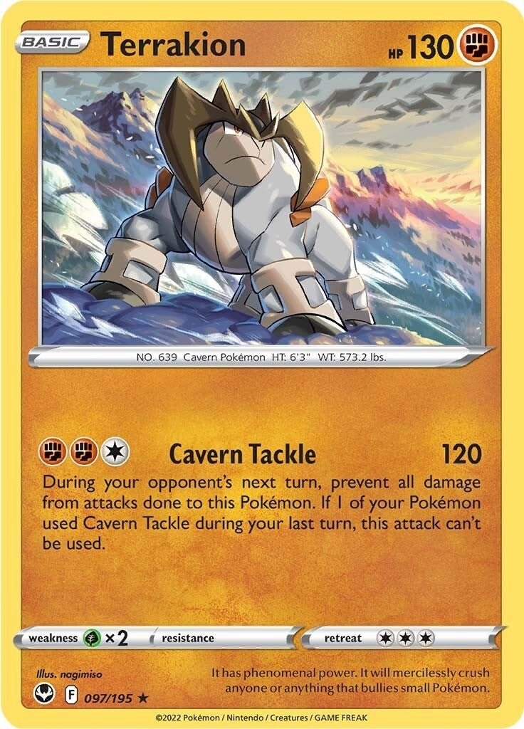 Image for Terrakion (097/195) (SWSH12: Silver Tempest) - Pokemon