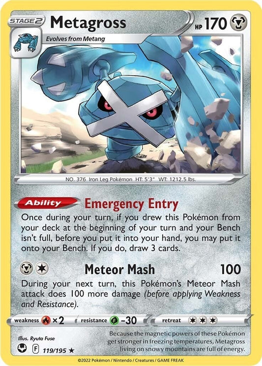 Image for Metagross (119/195) (SWSH12: Silver Tempest) - Pokemon