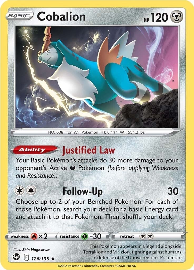 Image for Cobalion (126/195) (SWSH12: Silver Tempest) - Pokemon