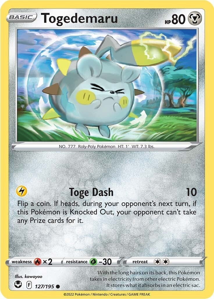 Image for Togedemaru (127/195) (SWSH12: Silver Tempest) - Pokemon