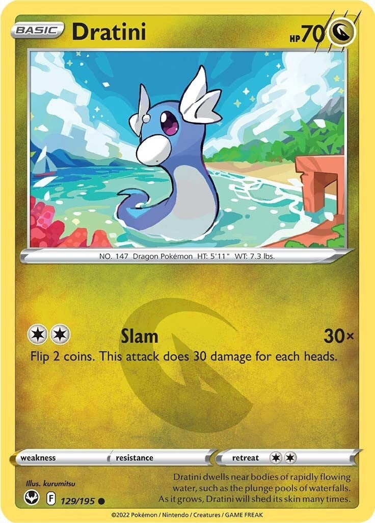 Image for Dratini (129/195) (SWSH12: Silver Tempest) - Pokemon