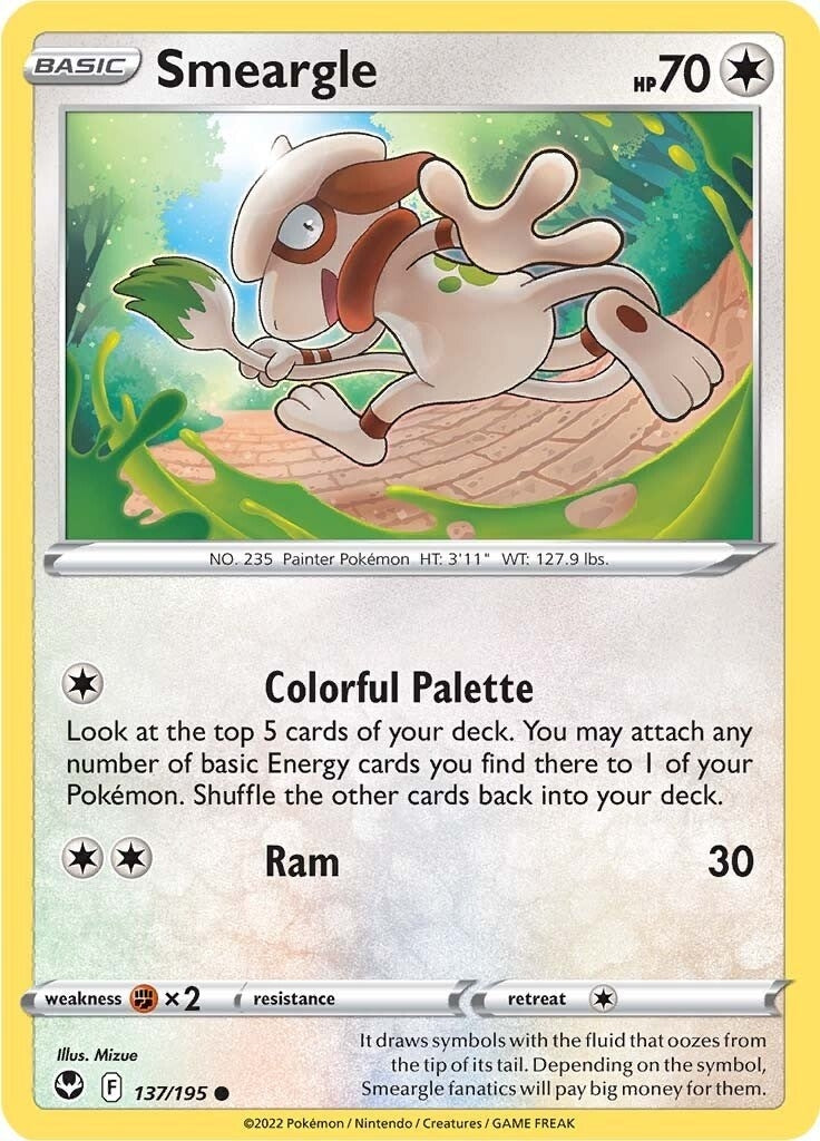 Image for Smeargle (137/195) (SWSH12: Silver Tempest) - Pokemon
