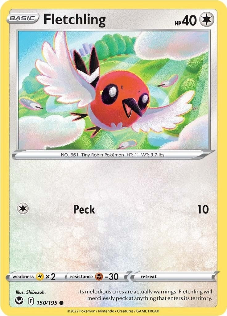 Image for Fletchling (150/195) (SWSH12: Silver Tempest) - Pokemon