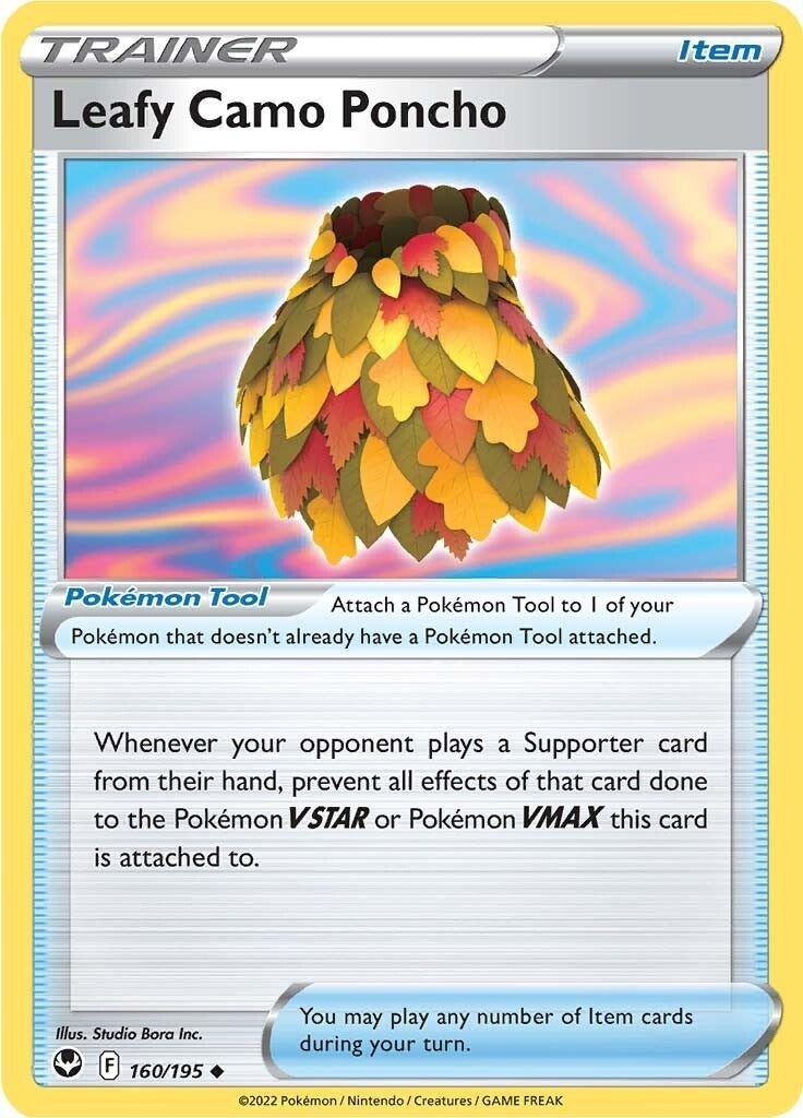 Image for Leafy Camo Poncho (160/195) (SWSH12: Silver Tempest) - Pokemon