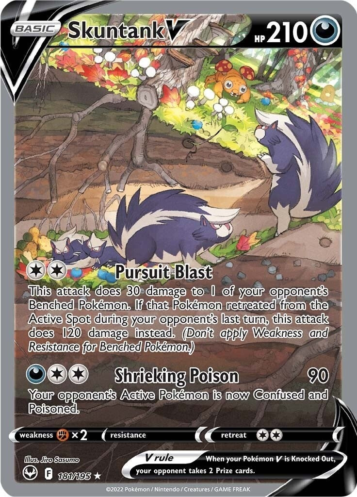 Image for Skuntank V (Alternate Full Art) (181/195) (SWSH12: Silver Tempest) - Pokemon