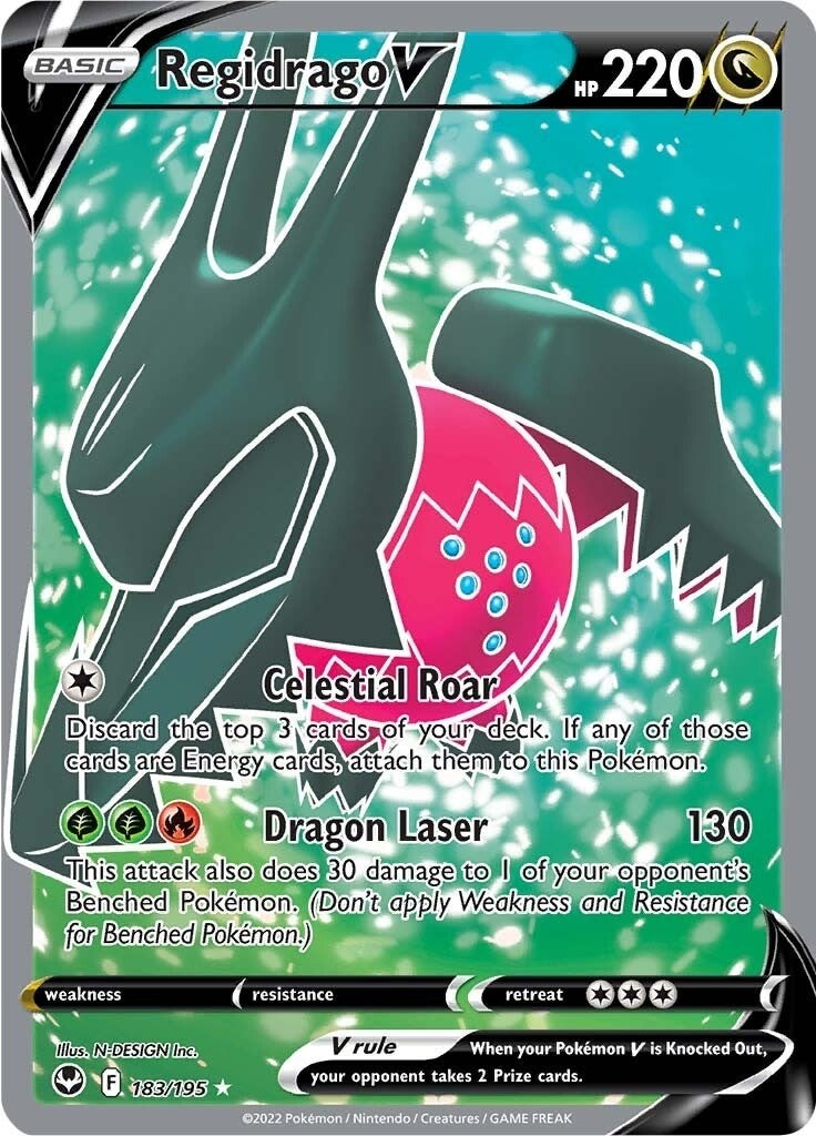 Image for Regidrago V (Full Art) (183/195) (SWSH12: Silver Tempest) - Pokemon