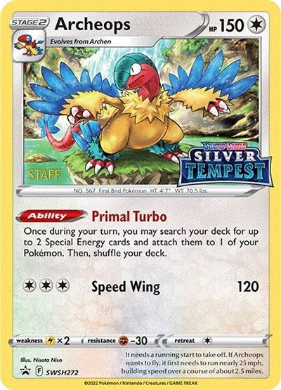 Image for Archeops - SWSH272 (Prerelease) [STAFF] (SWSH272) (SWSH: Sword & Shield Promo Cards) - Pokemon