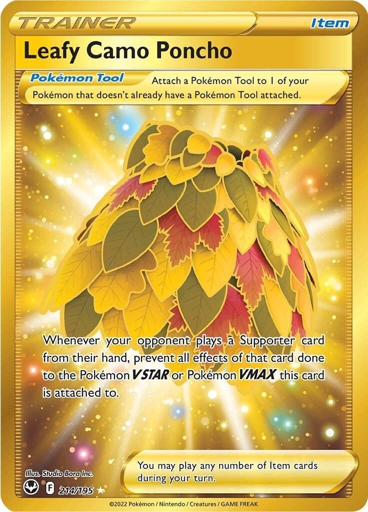 Image for Leafy Camo Poncho (Secret) (214/195) (SWSH12: Silver Tempest) - Pokemon