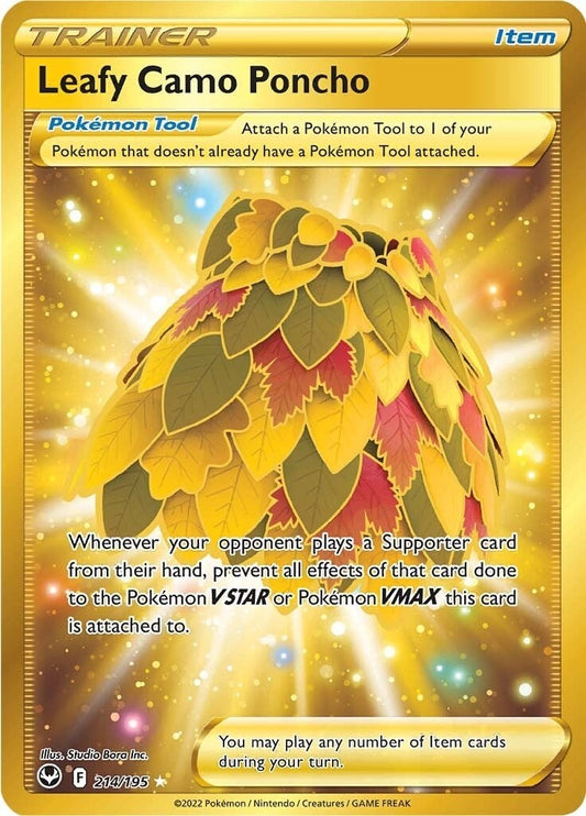 Image for Leafy Camo Poncho (Secret) (214/195) (SWSH12: Silver Tempest) - Pokemon