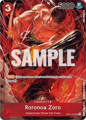 Image for Roronoa Zoro (025) (Parallel) (OP01-025) (Romance Dawn) - One Piece Card Game