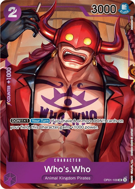 Image for Who's.Who (Box Topper) (OP01-109) (Romance Dawn) - One Piece Card Game