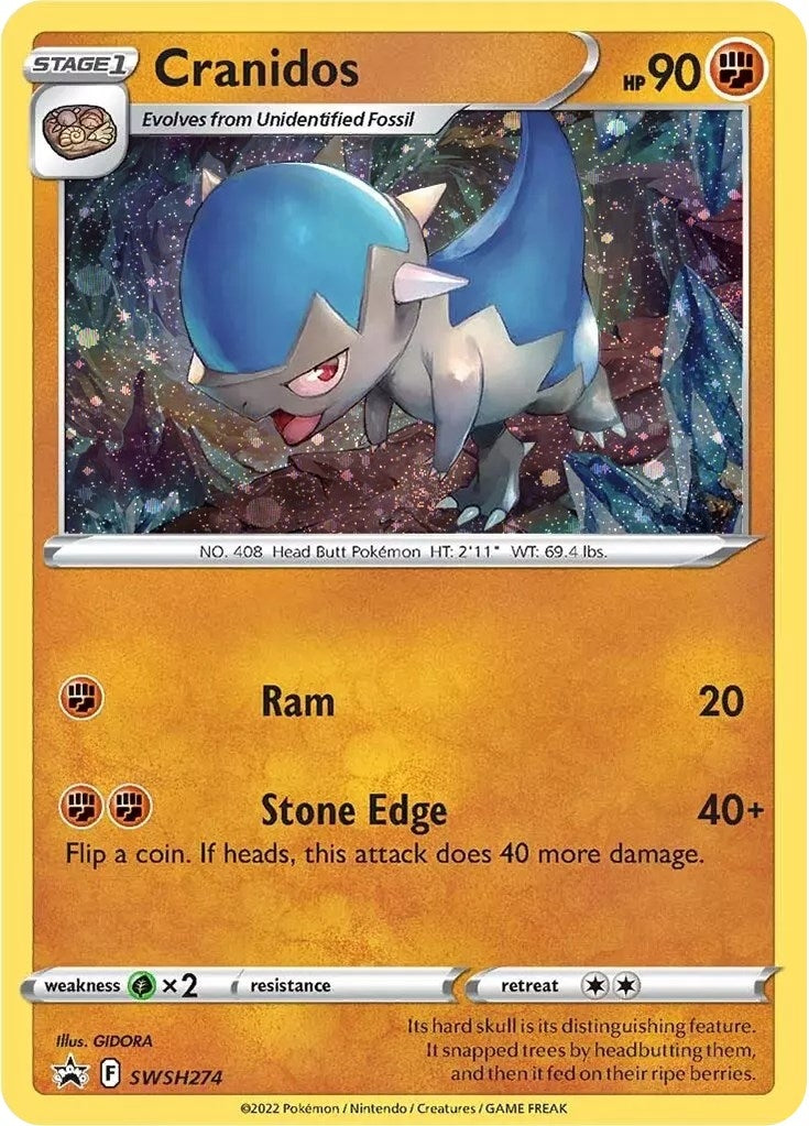 Image for Cranidos - SWSH274 (SWSH274) (SWSH: Sword & Shield Promo Cards) - Pokemon