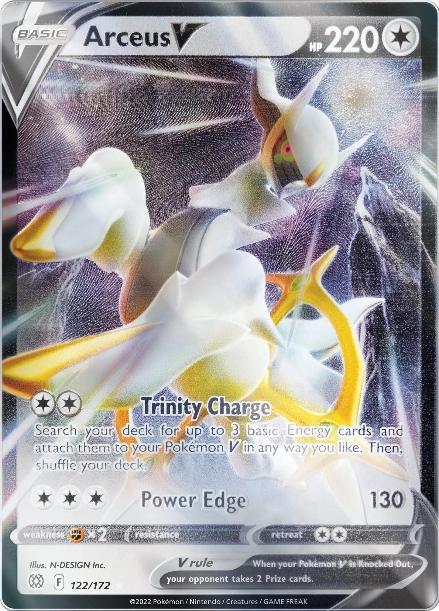 Image for Arceus V - 122/172 (Metal Card) (122/172) (Miscellaneous Cards & Products) - Pokemon