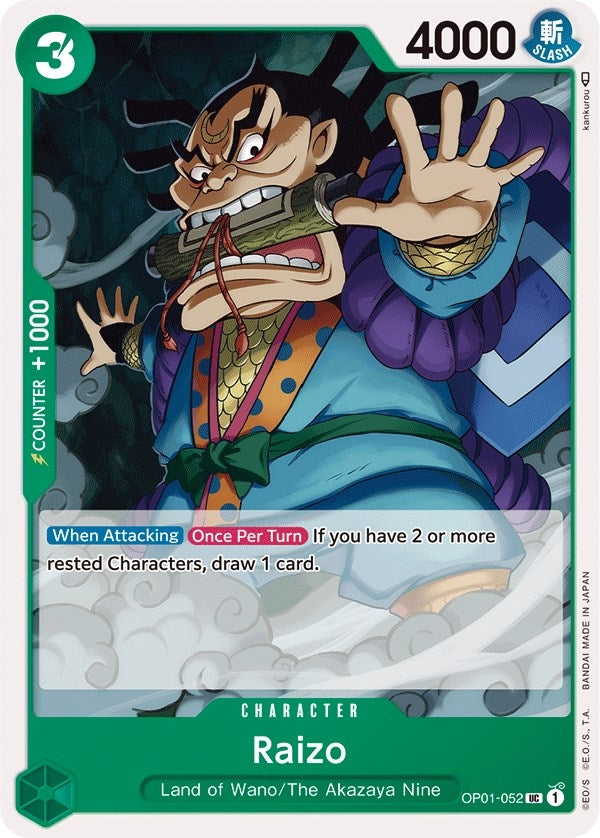 Image for Raizo (OP01-052) (Romance Dawn) - One Piece Card Game