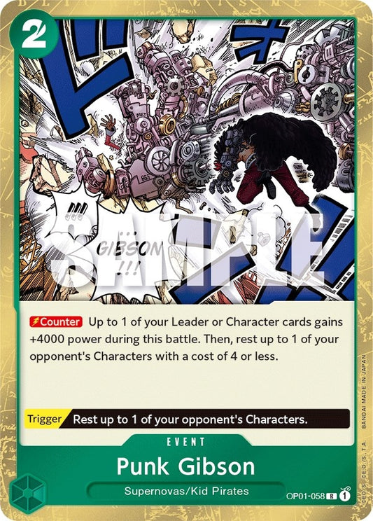 Image for Punk Gibson (OP01-058) (Romance Dawn) - One Piece Card Game