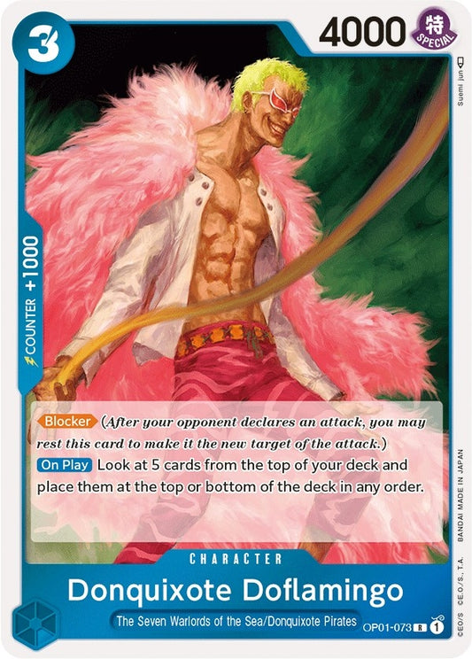 Image for Donquixote Doflamingo (073) (OP01-073) (Romance Dawn) - One Piece Card Game