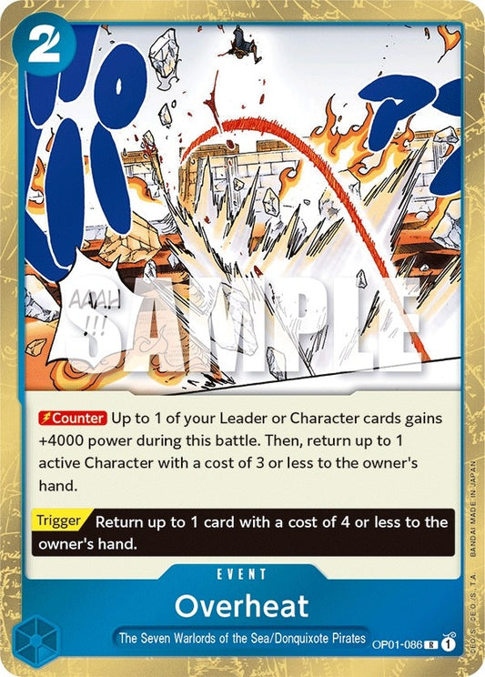 Image for Overheat (OP01-086) (Romance Dawn) - One Piece Card Game