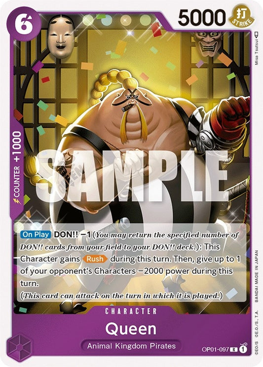 Image for Queen (OP01-097) (Romance Dawn) - One Piece Card Game