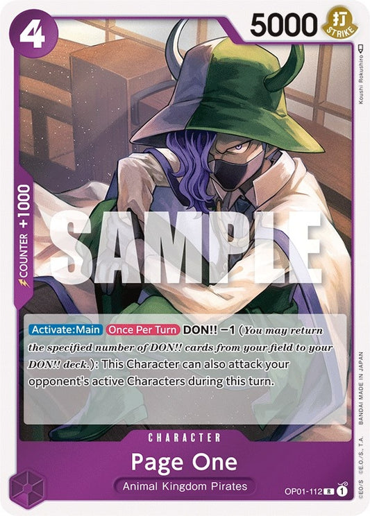 Image for Page One (OP01-112) (Romance Dawn) - One Piece Card Game
