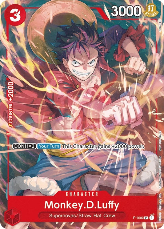 Image for Monkey.D.Luffy - P-006 (Tournament Pack Vol. 1) (P-006) (One Piece Promotion Cards) - One Piece Card Game