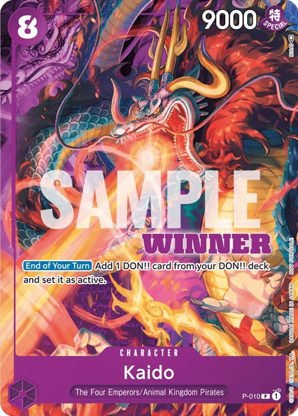 Image for Kaido - P-010 (Winner Pack Vol. 1) (P-010) (One Piece Promotion Cards) - One Piece Card Game