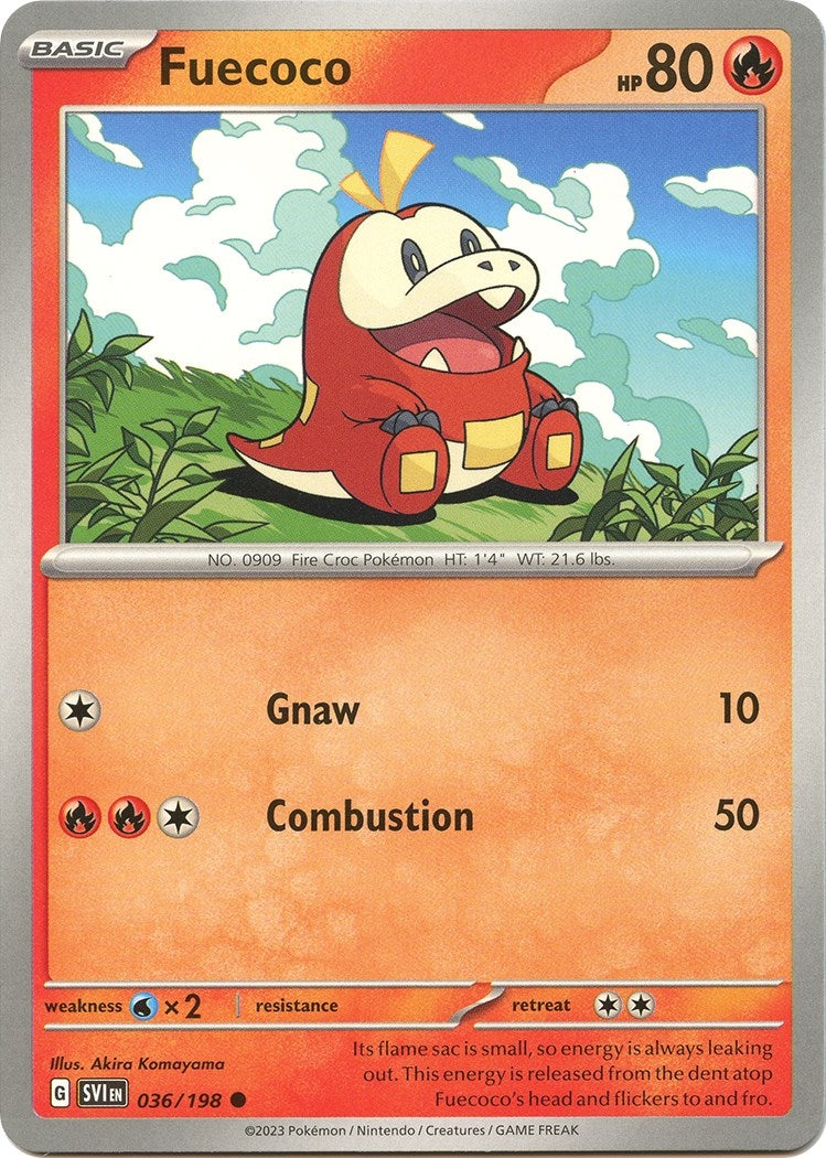Image for Fuecoco (036/198) (SV01: Scarlet & Violet Base Set) - Pokemon