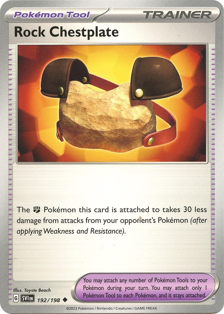 Image for Rock Chestplate (192/198) (SV01: Scarlet & Violet Base Set) - Pokemon