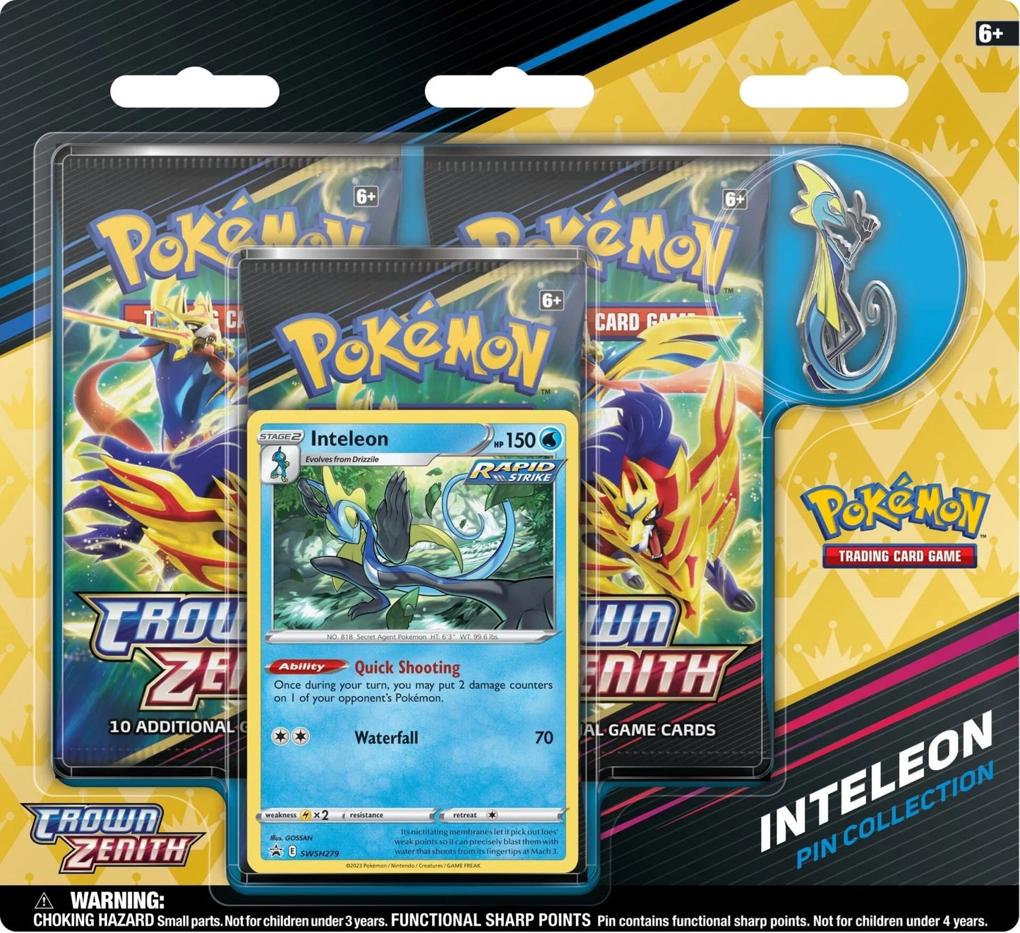 Image for Crown Zenith Pin Collection [Inteleon] - Pokemon
